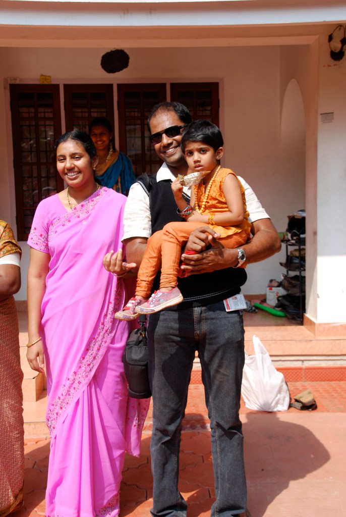 Shagzil's younger daughter was exhausted by all the excitement of 21 guests for lunch and was sleeping.