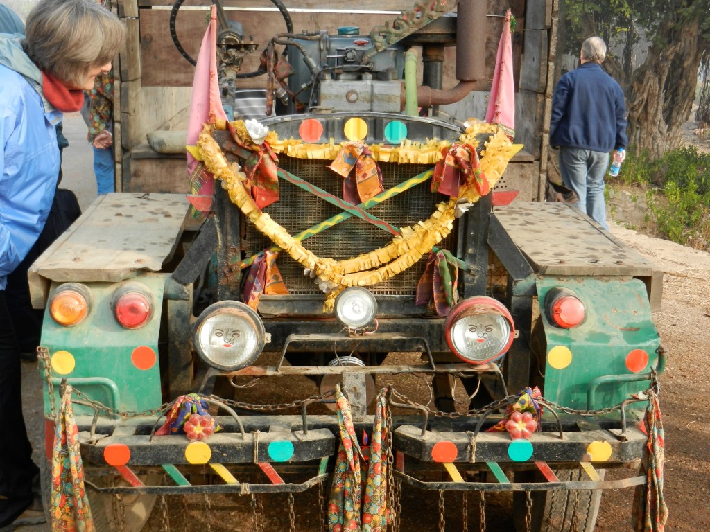 This decorated truck delivered our luggage from the Dera Lake View Resort to the bus. Once you've been here for a bit and have seen how people personalize their vehicles, it makes a lot of sense. We decorate ourselves and our homes, why not our vehicles?