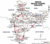 India Trip Map