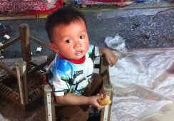 Passing time with mom at the night market