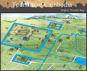 Map of the Angkor Complex