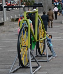 Street art bicycle