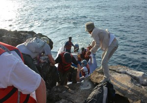 Dry landing on North Seymour Island