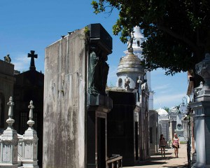 A street of mausoleums - Cementerio de la Recoleta