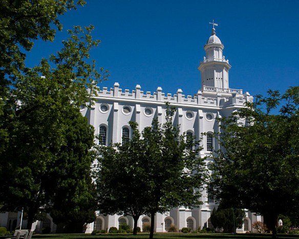 St. George LDS Temple, side view