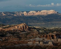 Light on two mesas at Sunset Point