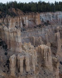 Lighter coloured hoodoos