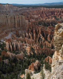 Looking down at Bryce Point