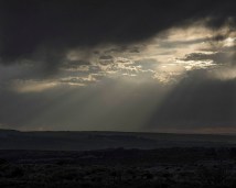 Pre-sunset sky over Arches National Park
