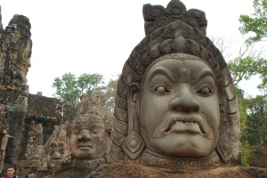 Scary face at Angkor Thom