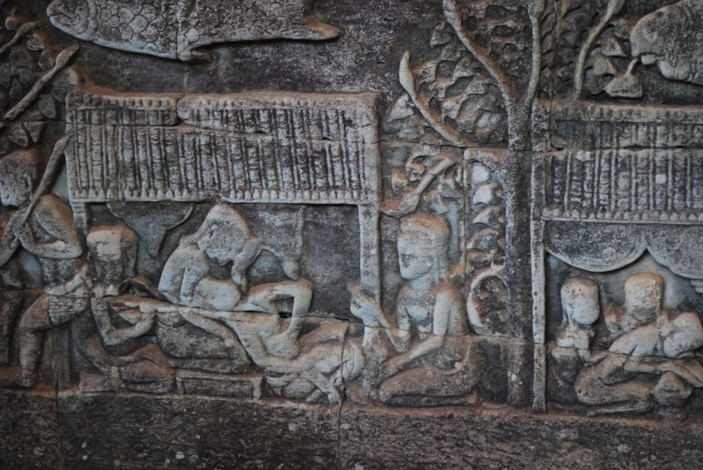 Woman giving birth