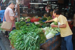 At the market