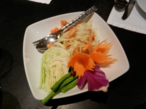 Veggies with dinner