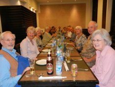 My Road Scholar group at dinner