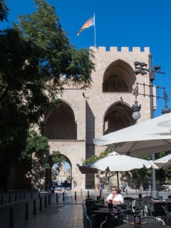 Torres de Serrano, all that's left of the medieval wall around the old city