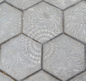 Sidewalk tiles on Passeig de Gracia