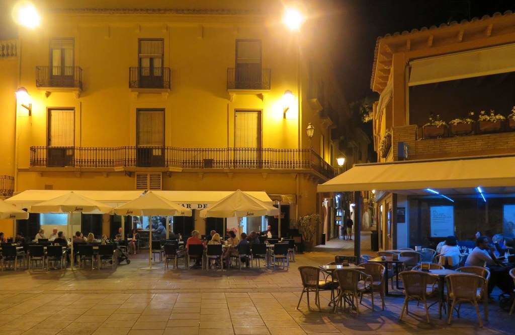 The square at night