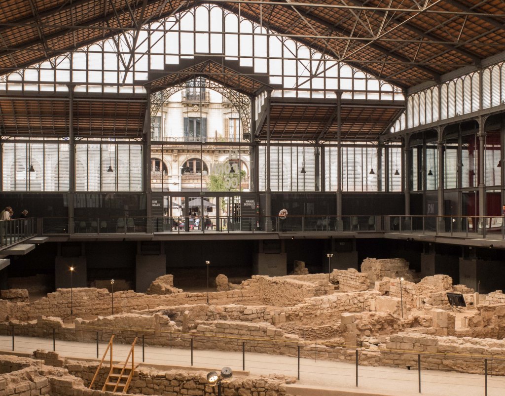 El Born Cultural Centre with dig in foreground